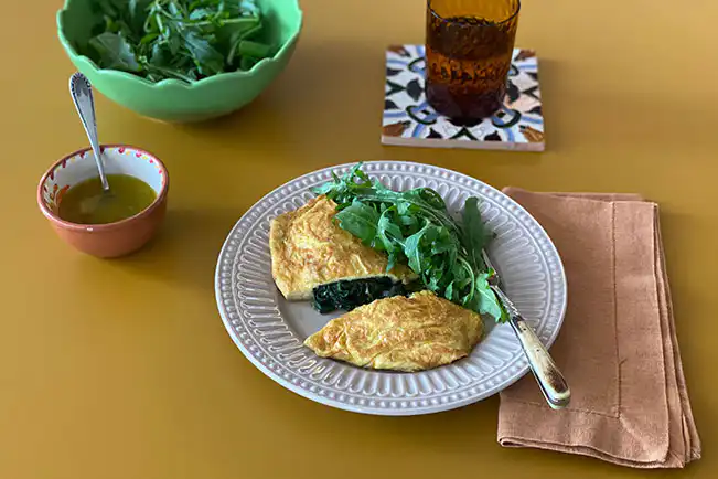 Omelete de Espinafre